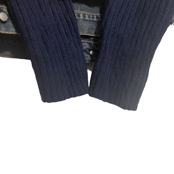 Vintage Guess Jean Denim Jacket Blue Knot Long Sleeve Women's Size X-Large - Picture 9 of 14